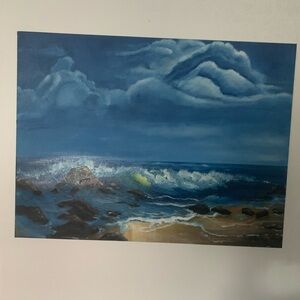 Sea side 20*24” oil painting on Canvas. Best quality signed and original